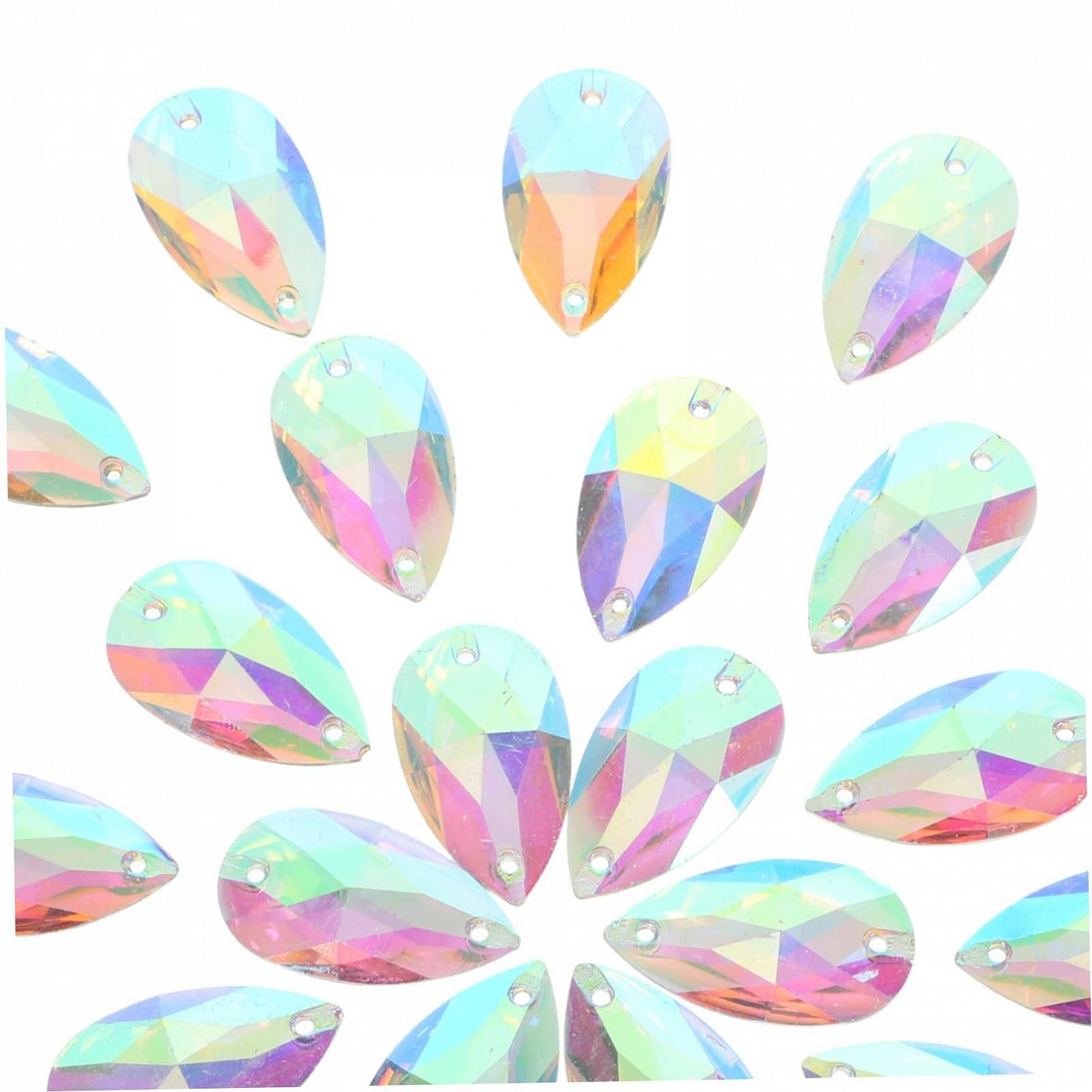 Стразы Healeved Каплевидные Плоская задняя часть 7 x 12 мм, фото №1