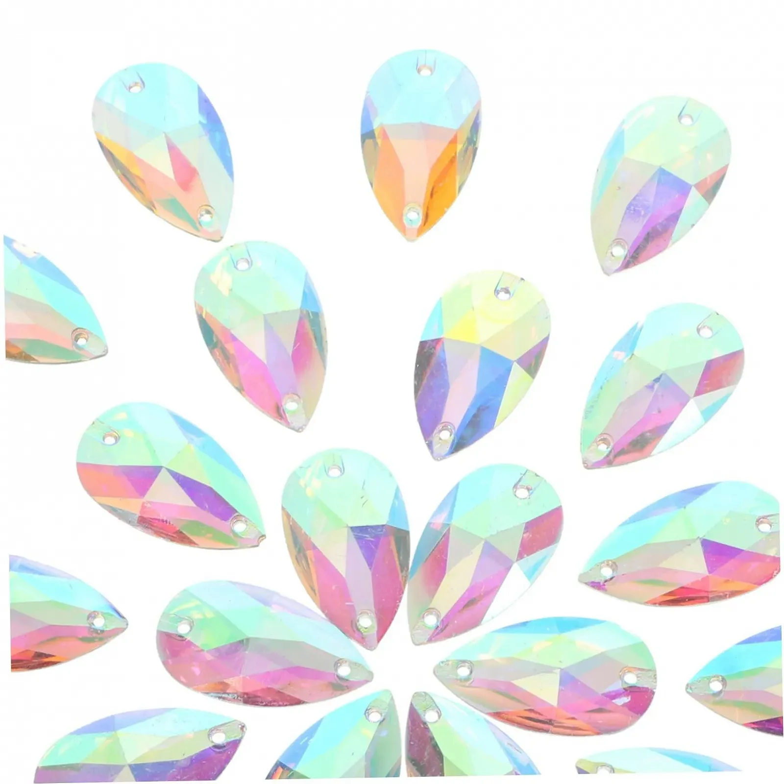Стразы в форме капли Healeved 150 штук, с плоской задней частью, из смолы, для украшения костюмов, для проектов шитья или склеивания, для Хэллоуина, карнавала и косплея, фото №1