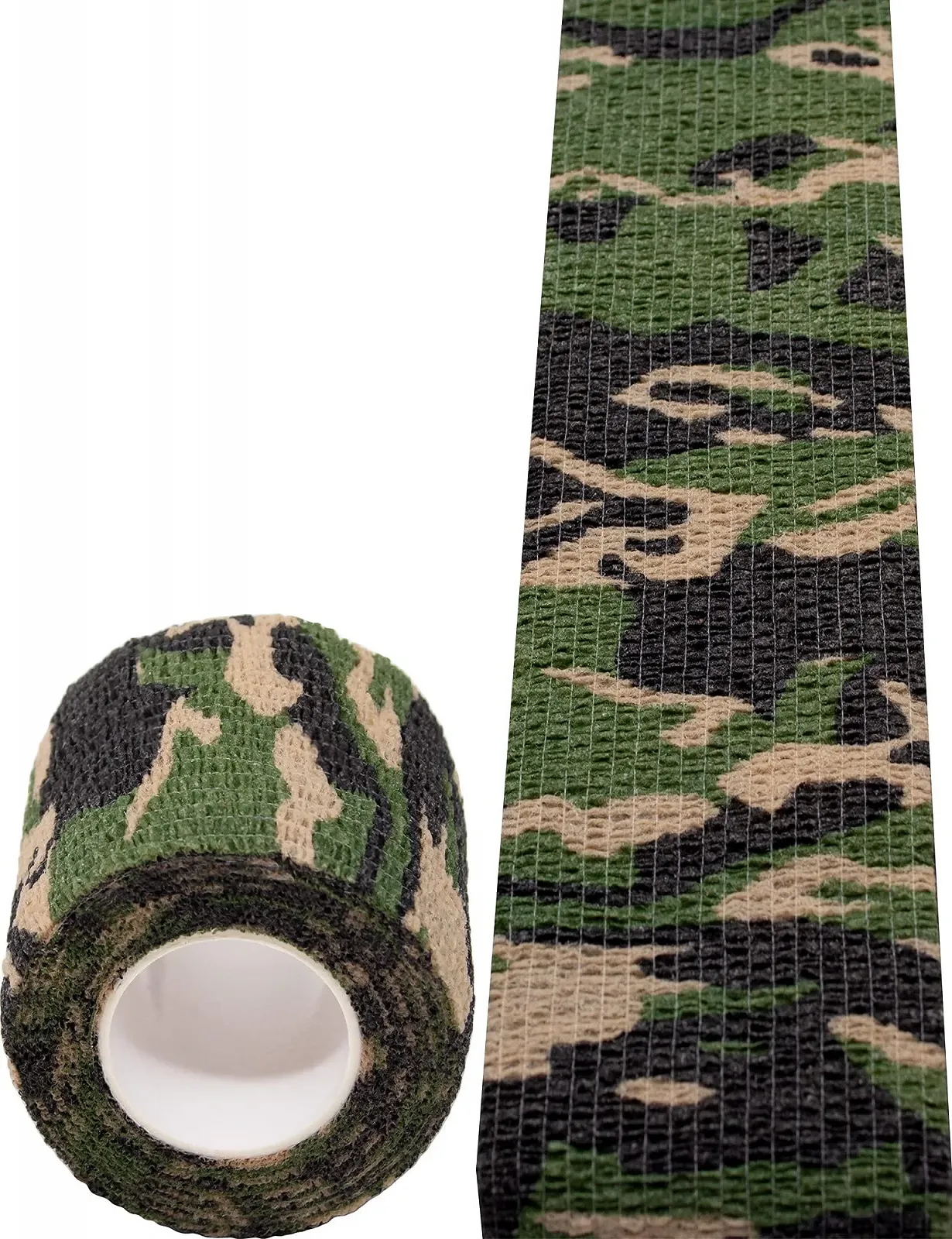 Тканевая лента Outdoor Saxx® Camouflage камуфляжная водонепроницаемая многоразовая 4,5 м x 5 см, фото №1