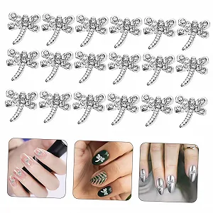 Підвіски для нігтів Mikinona, 100 шт, Бабка, Срібний сплав synthetic.ua - Фото 1