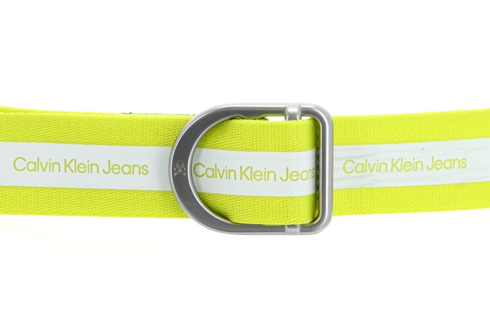 Ремень Calvin Klein CKJ Slider Rounded Slider 35 мм W80 Лимонный Лайм, лимонный лайм, фото №2