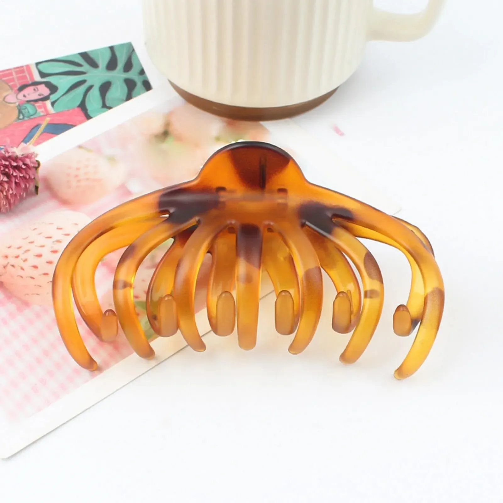 Краб для волосся Leopard, набір 4 шт, фото №5 Краб для волосся Leopard, набір 4 шт, фото №5