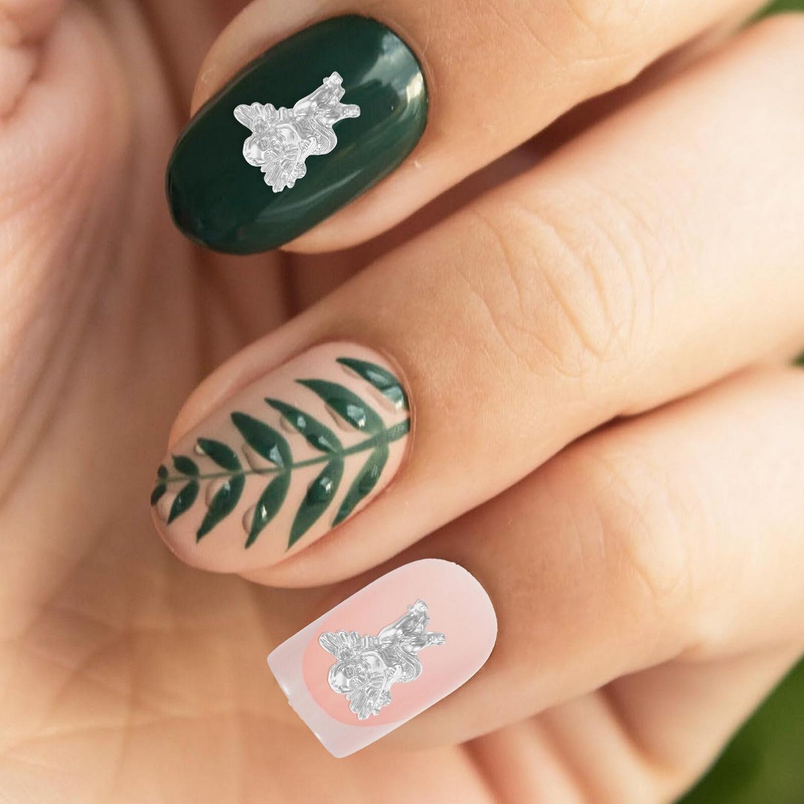 Подвески для ногтей ангелочки POPETPOP 80 шт., объемные, ангелочки, для акриловых ногтей, смоляные, 3D, ангелочки, ретро, барокко, Купидон, дизайн, украшения для ногтей, аксессуары для женщин, фото №2