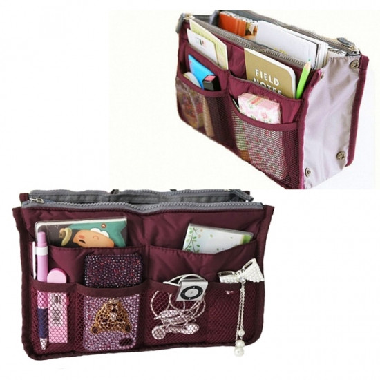 Органайзер Bag in maxi бордовий, фото №1