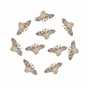 Прикраса для нігтів у стилі ретро бджілки 11-h433, дорогоцінне каміння, сплав - Фото 1