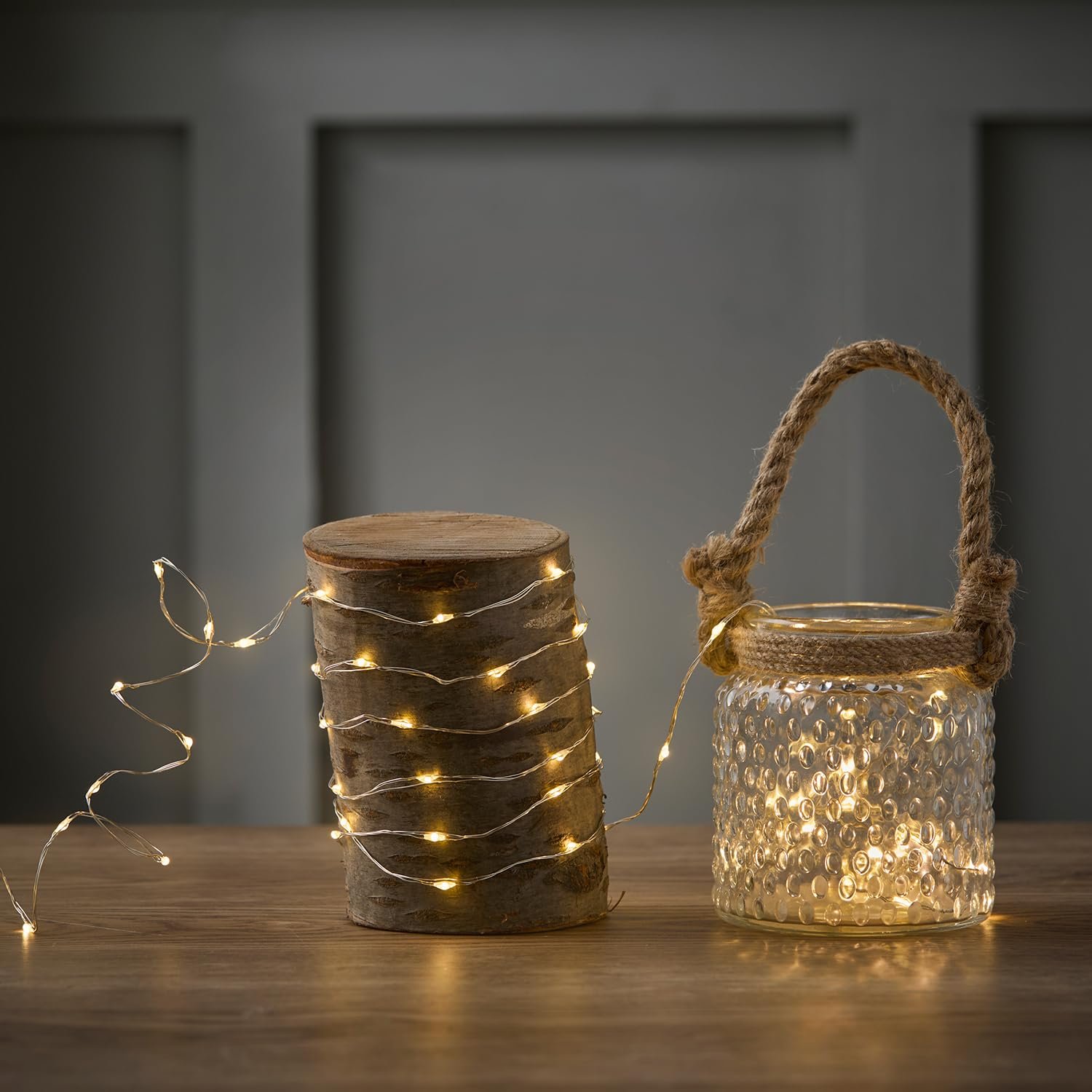 Гірлянда Lights4fun LED Micro Fairy, Теплий Білий, від Мережі, фото №3