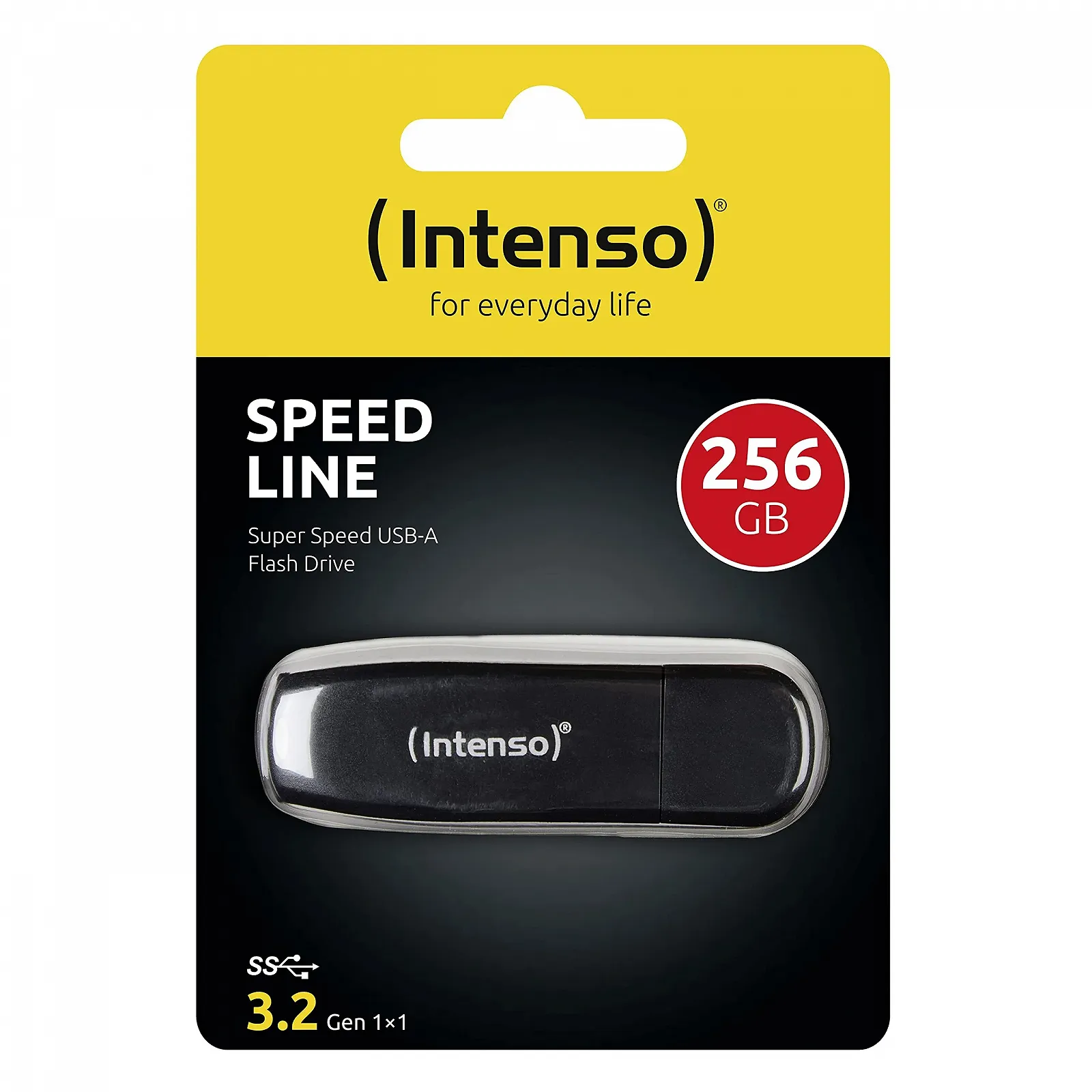 USB-флеш-накопичувач Intenso Speed Line 256GB USB 3.2 Gen 1x1 Black, фото №4 USB-флеш-накопичувач Intenso Speed Line 256GB USB 3.2 Gen 1x1 Black, фото №4