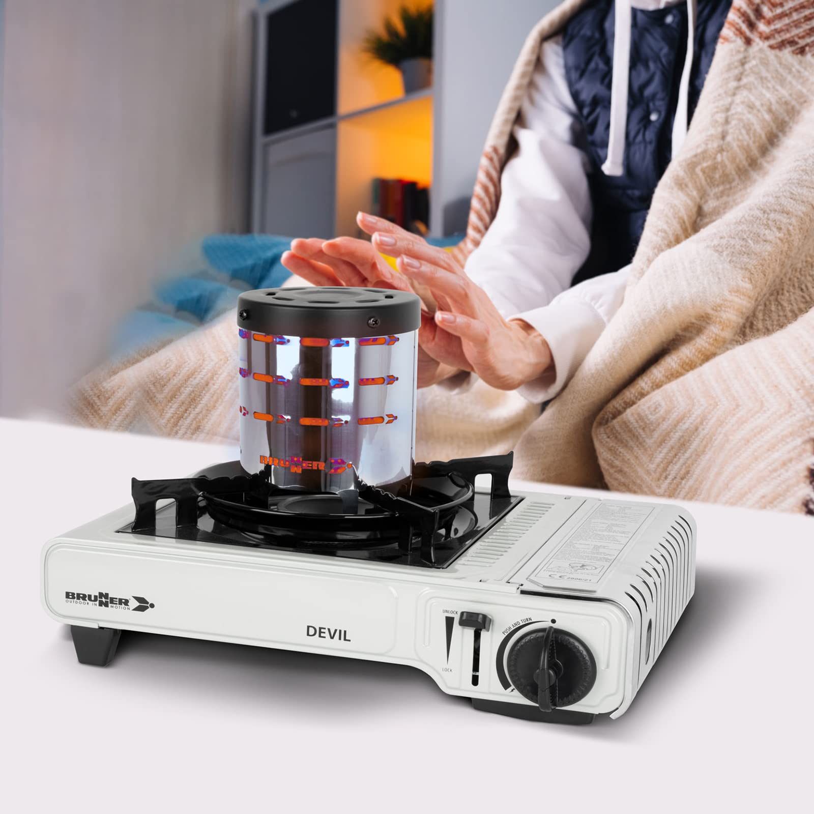 Обігрівач BRUNNER Devil Heatstar для портативних газових плит для кемпінгу, фото №4