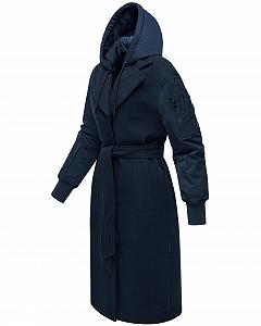 Перехідне пальто Marikoo Tjadee 16 Жіноче Тепле Довге знімний капюшон і пояс synthetic.ua - Фото 1