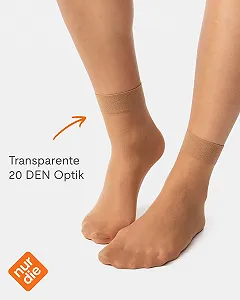 Шкарпетки Nur Die 20 Den Прозорий Нейлон (2 пари) synthetic.ua - Фото 1