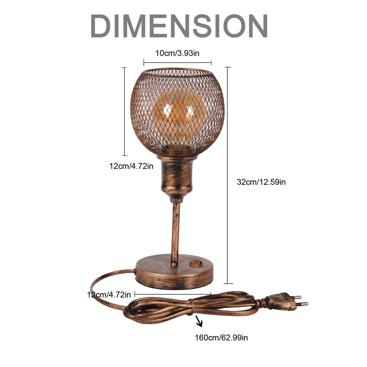 Настільна лампа Retro LED Vintage E27, фото №2