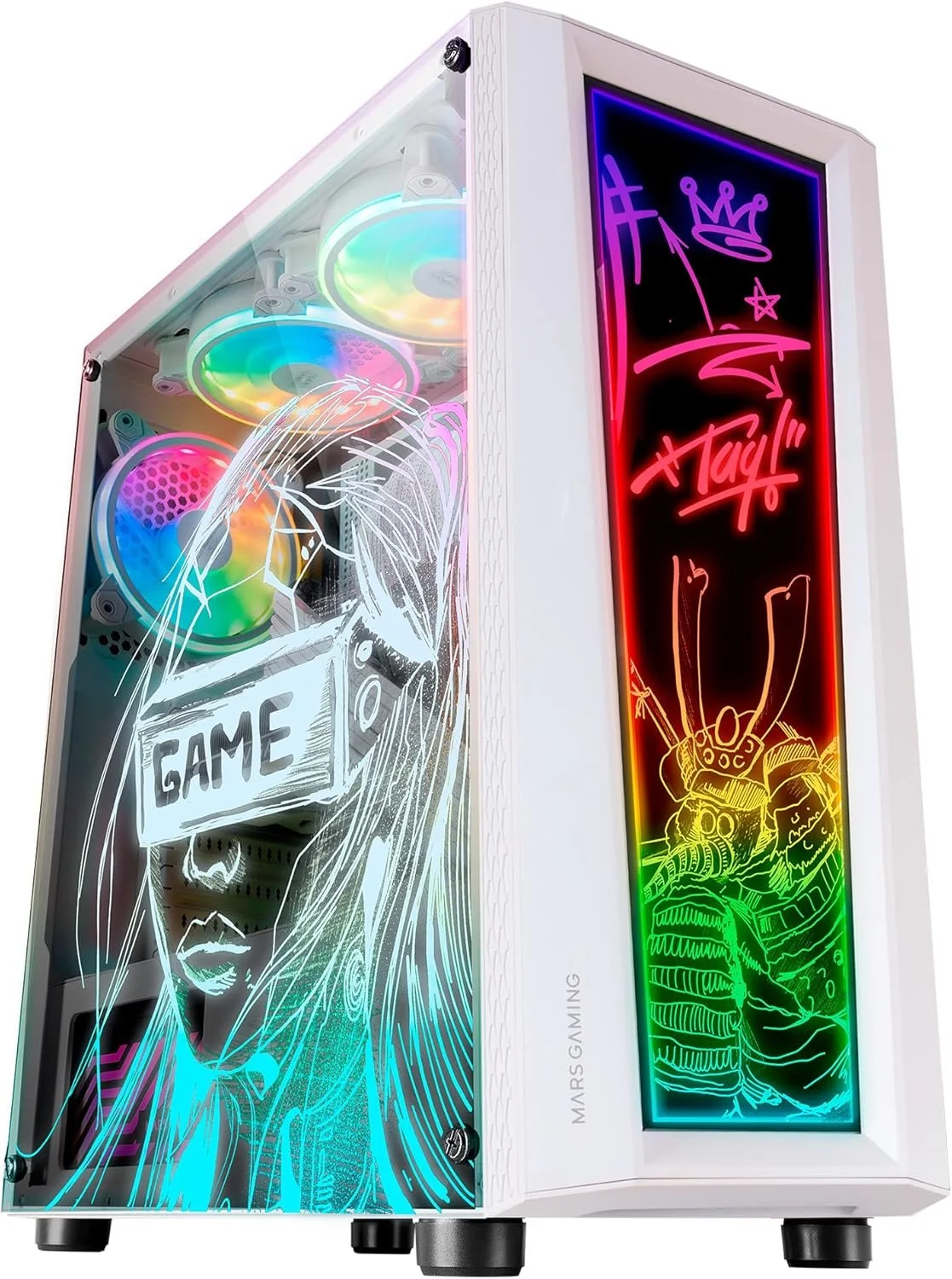 Корпус для ПК Mars Gaming MC-ART White / без БЖ / Білий, фото №1