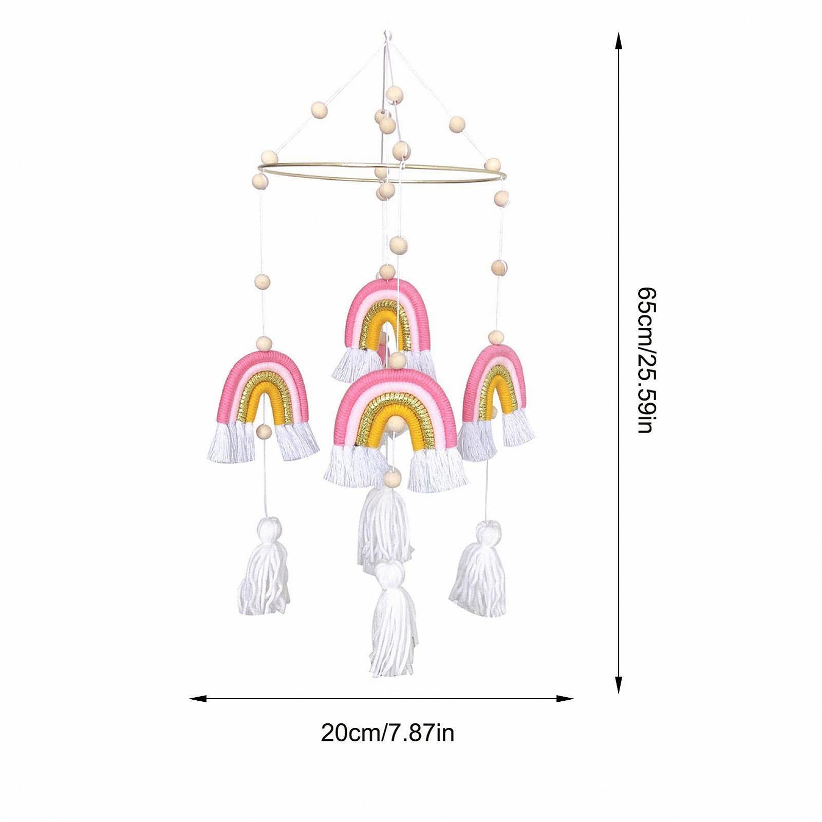 Мобиль Bassinet Mobile Радужная Подвеска Игрушка для Подвешивания Нейтральный Оттенок Макраме Радуга Losoo, фото №3 Мобиль Bassinet Mobile Радужная Подвеска Игрушка для Подвешивания Нейтральный Оттенок Макраме Радуга Losoo, фото №3