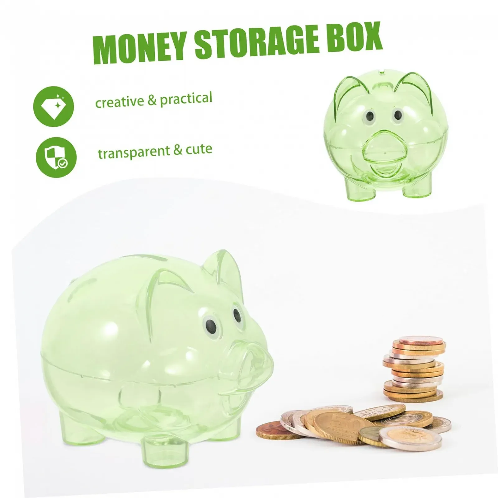 Скарбничка Unbreakable Money Box маленька порося, фото №3