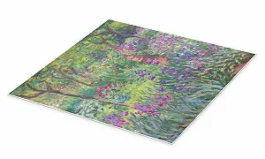 Постер Irisbeet in Monet's Garden, 1900 Claude Monet 100 x 100 см Зеленый synthetic.ua - Фото 1