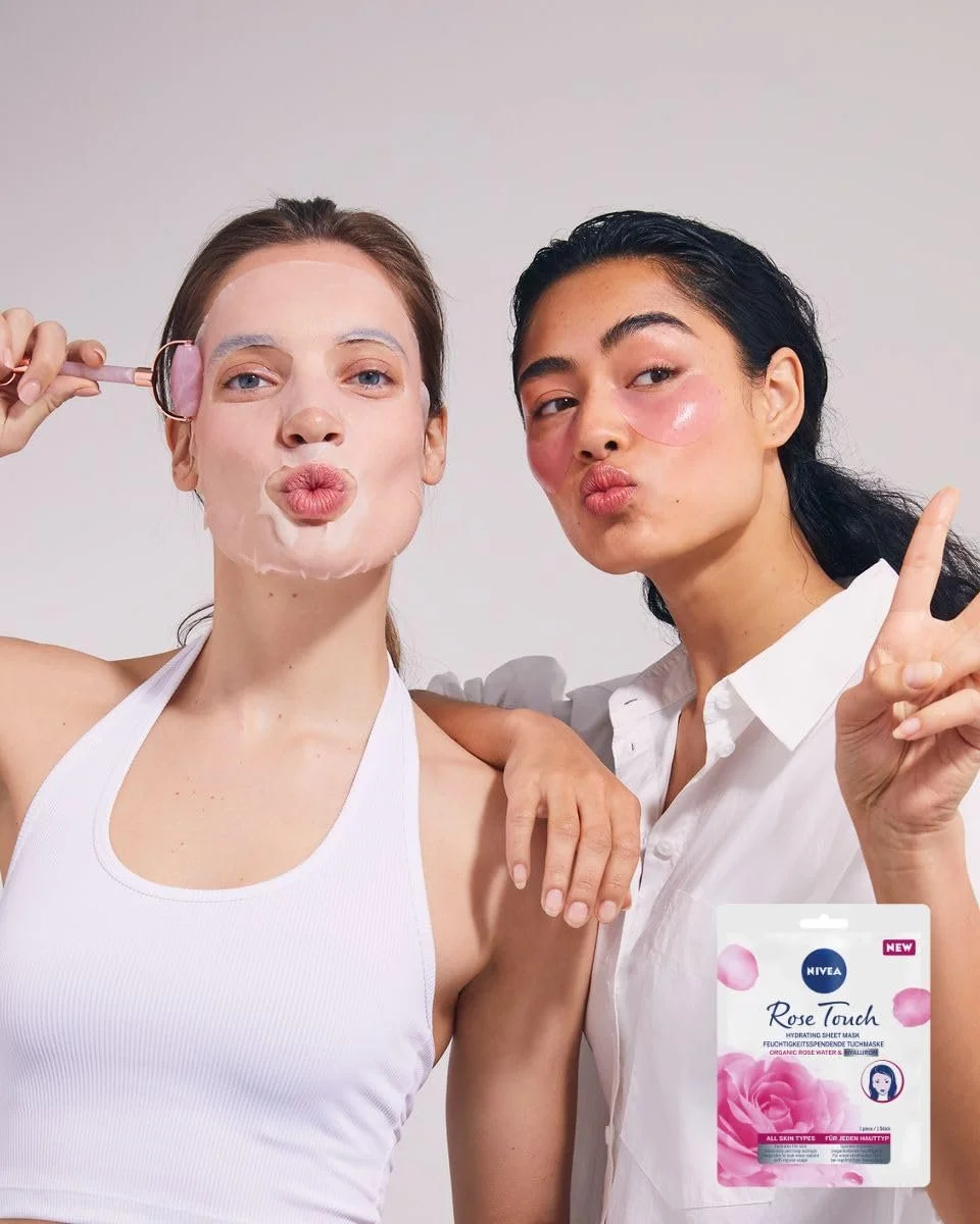Тканинна Маска NIVEA Rose Touch Зволожуюча з органічною трояндовою водою та гіалуроновою кислотою (5 шт), фото №4
