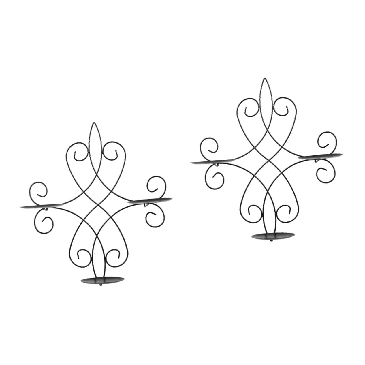 Держатель для свічок Alipis Pack of 2 настінний металевий, фото №1