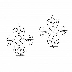 Держатель для свічок Alipis Pack of 2 настінний металевий - Фото 1
