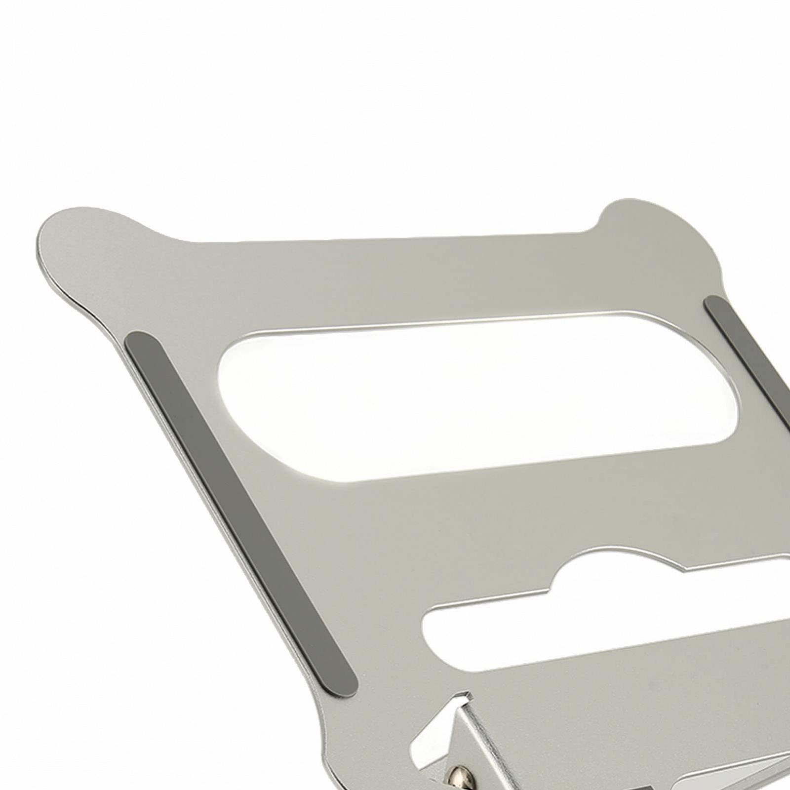 Підставка для ноутбука Настільна підставка Складна Легка Портативна Регульований кут з силіконовими накладками, фото №2