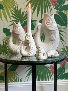 Підсвічник Giftcompany Monsieur Carafon Fish S Білий 16,2 см synthetic.ua - Фото 1