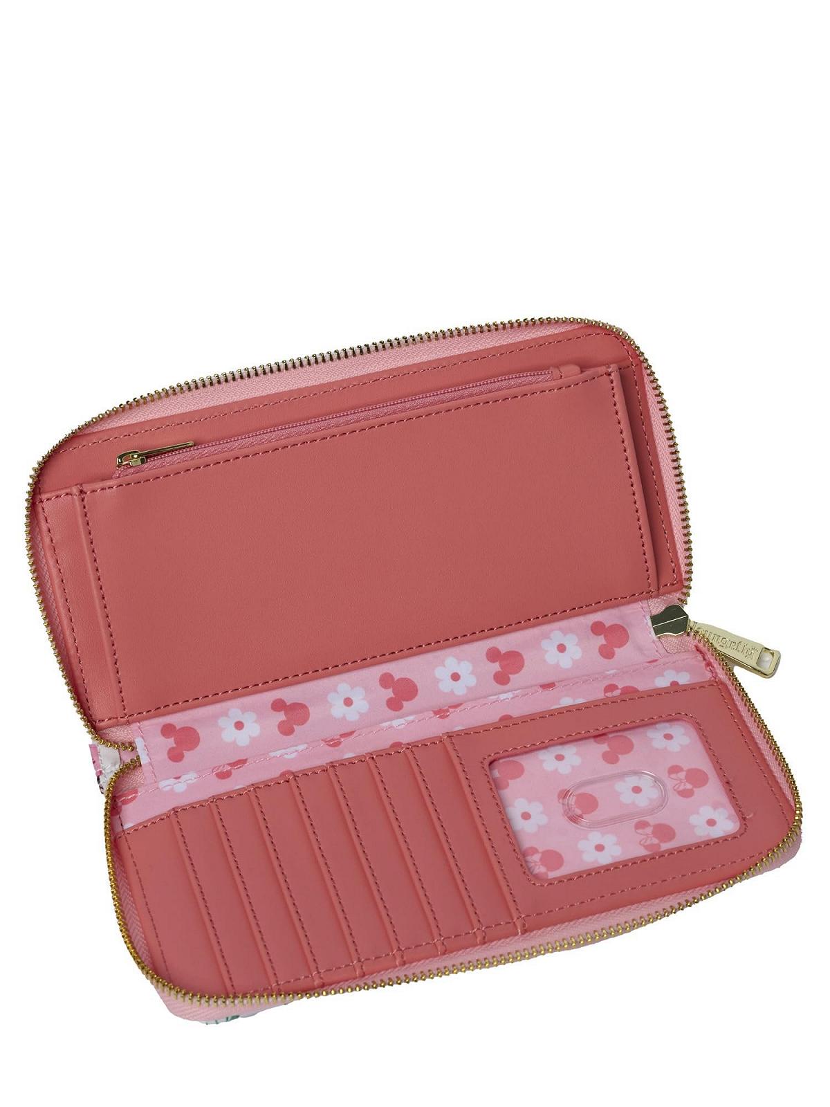 Кошелек-клатч Loungefly Disney Mickey Minnie Mouse Zip Clutch AOP Floral, Multicoloured, фото №3