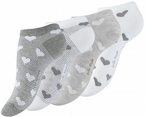 Носки Vincent Creation 8 пар Женские спортивные носки, носки в полоску или однотонные с сердечками - Фото 1