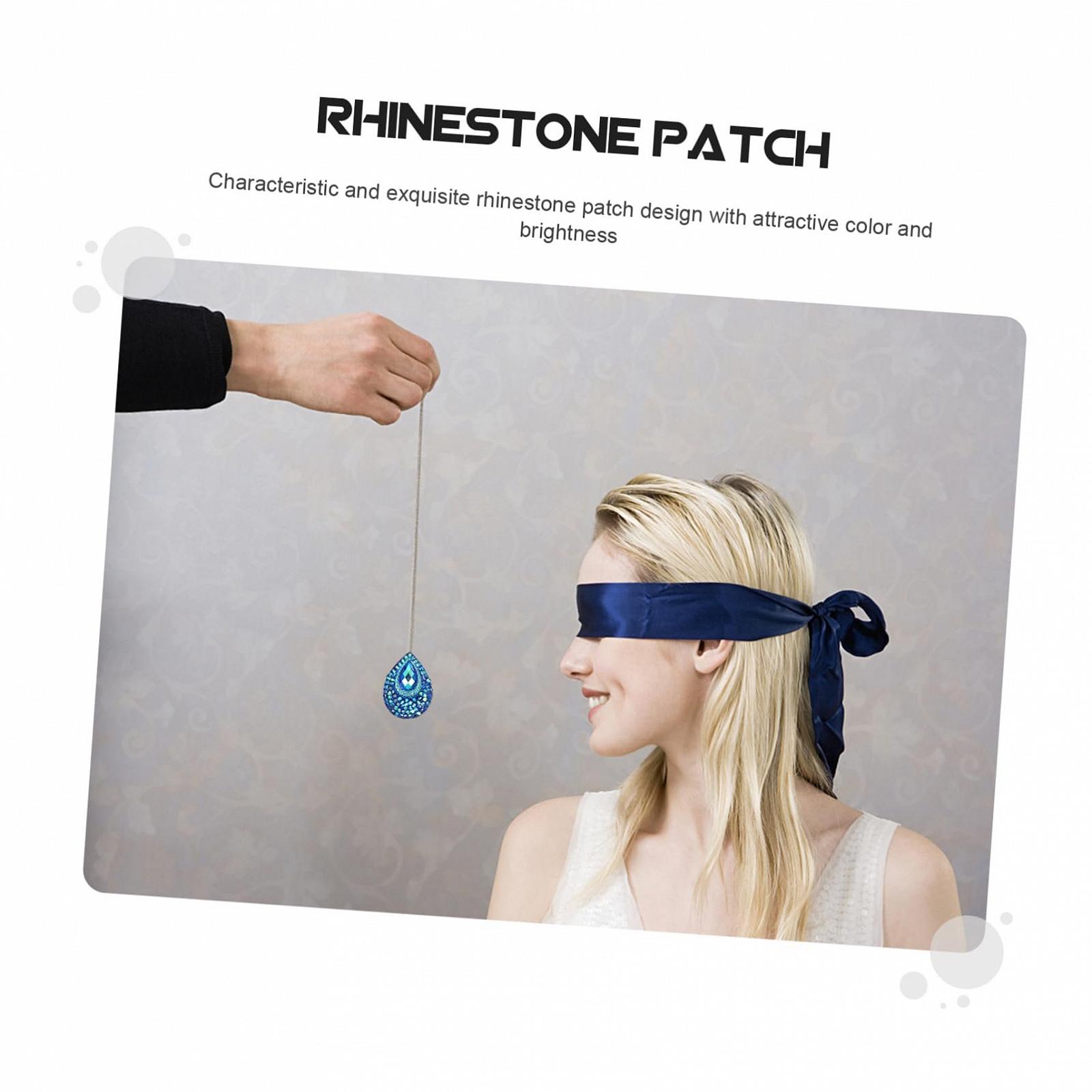 Стрази Крапля Tofficu Плоскі Смола 100 шт Жовтий, Блакитний, фото №7