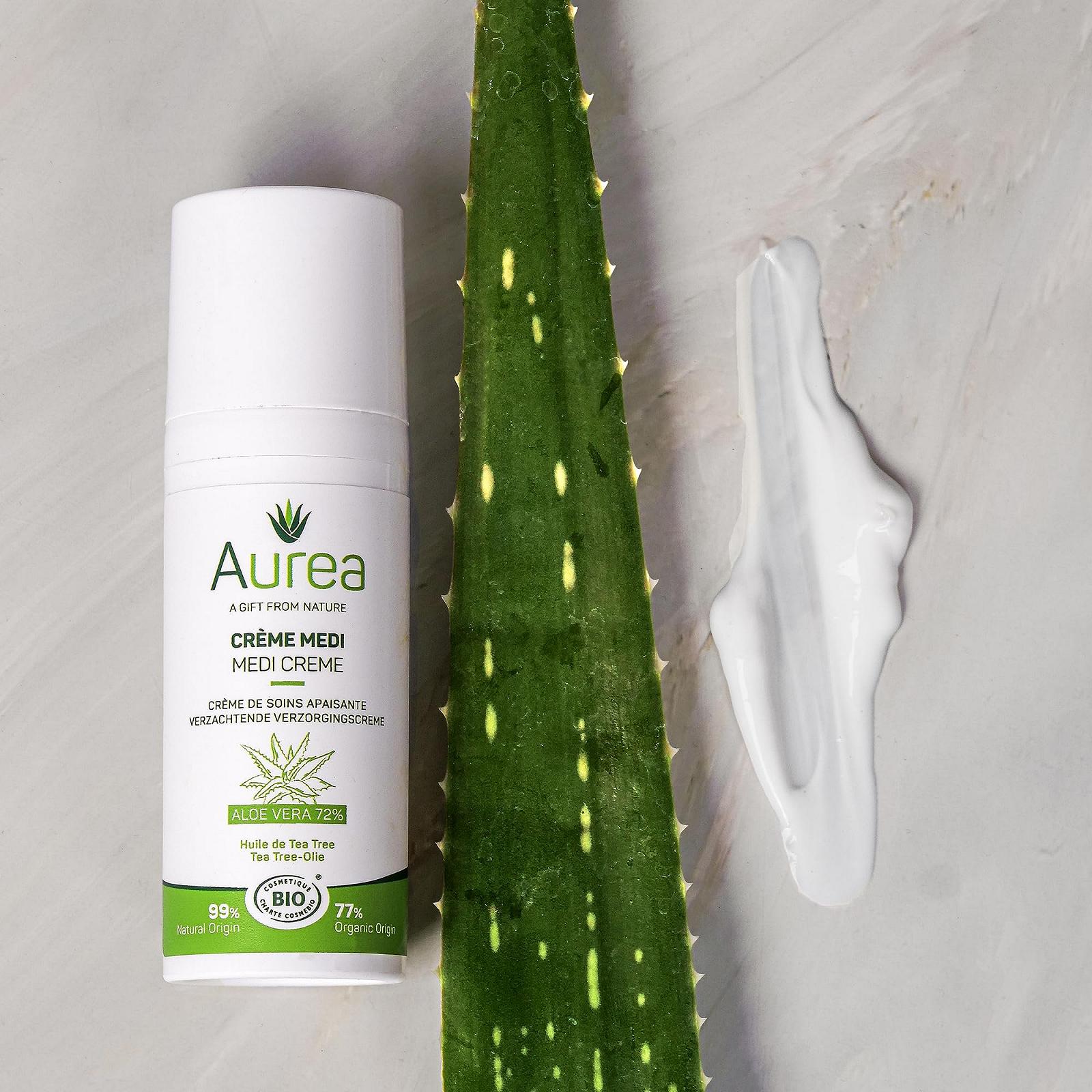 Крем Aurea Medi Aloe Tea Tree з алое та чайним деревом 50 мл, фото №7