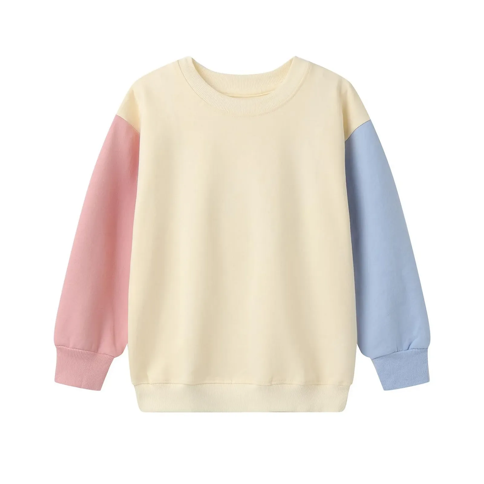 Світшот Mud Kingdom Colour Block для дівчат, з круглим вирізом горловини та кольоровими вставками, фото №1