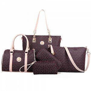 Сумка-тоут KEEPOP жіноча, набір 6 шт., багатоцільова класична сумка на плече, штучна шкіра - Фото 1