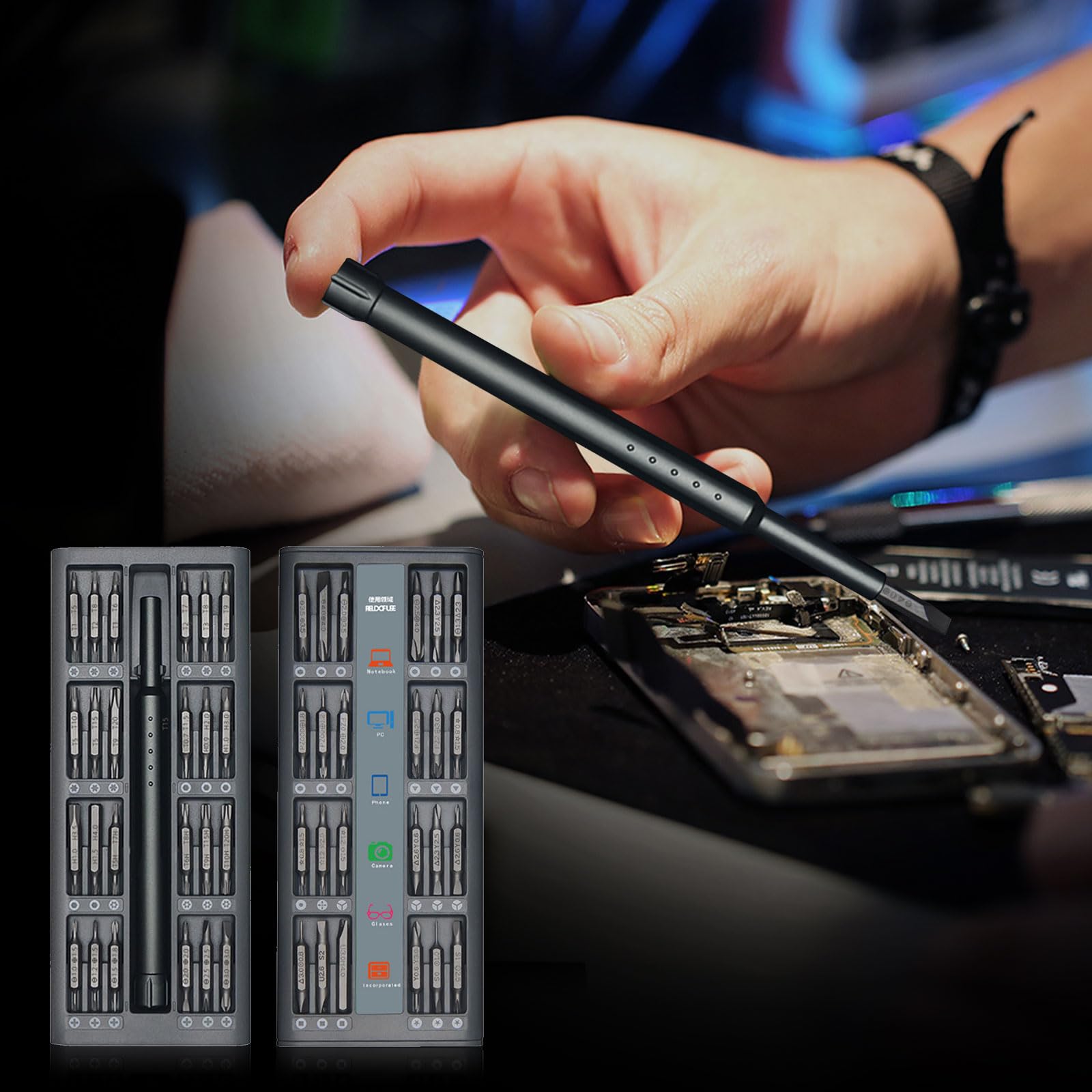 Набор Отверток Precision 48 шт. для электроники 96 в 1 для ежедневного ремонта, фото №5