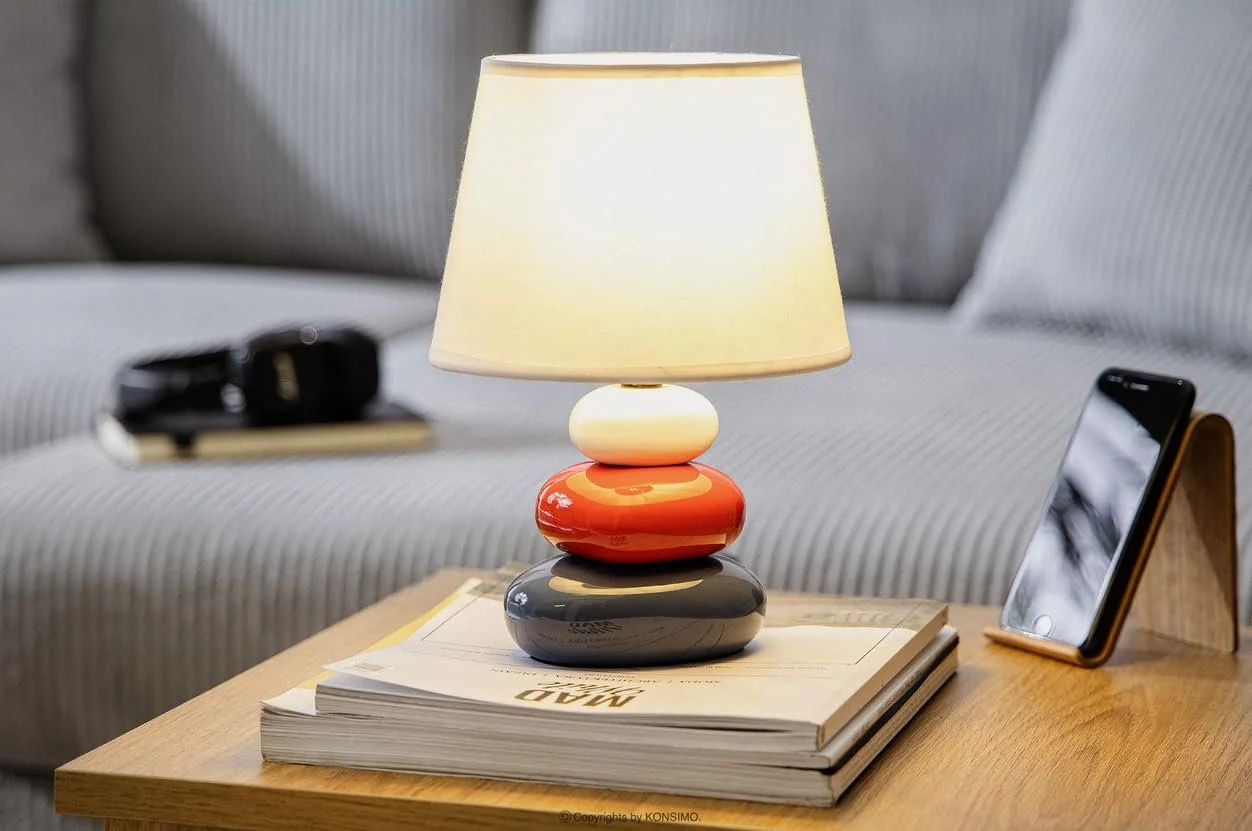 Настільна лампа Konsimo Salu 1 шт. Для вітальні спальні та офісу Читання Синя/Червона/Біла, фото №2