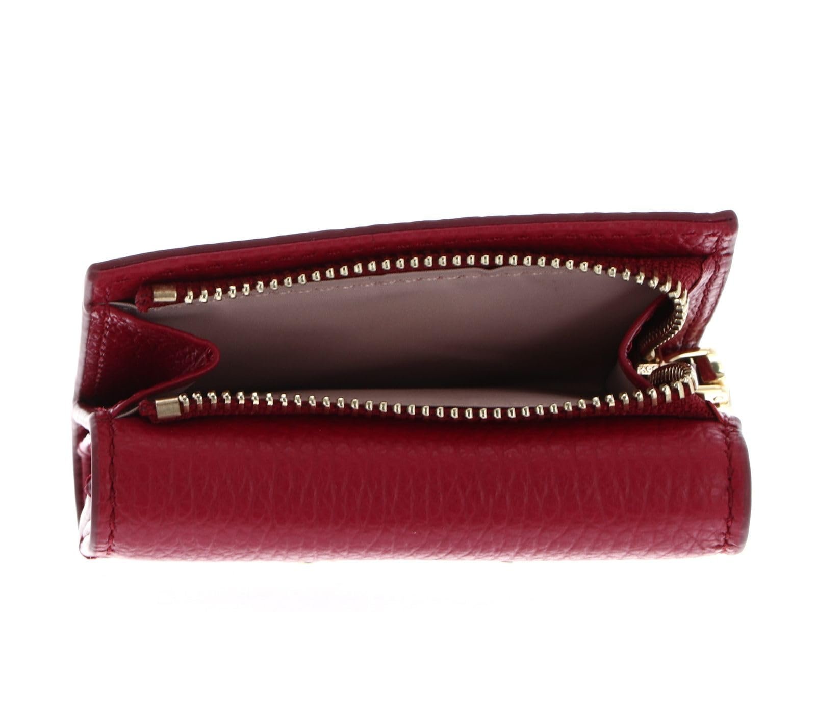 Кошелек Coccinelle Metallic Soft Кожа Grained Sangria, Sangria, фото №3