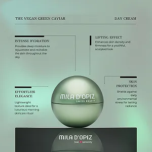 Денний крем Mila D Opiz The Vegan Green Caviar для жінок 1.69 oz synthetic.ua - Фото 1