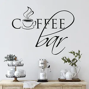 Наклейка на стіну GRAZDesign Coffee Bar з чашкою Самоклеюча 74 x 57 см 080 Коричневий - Фото 1