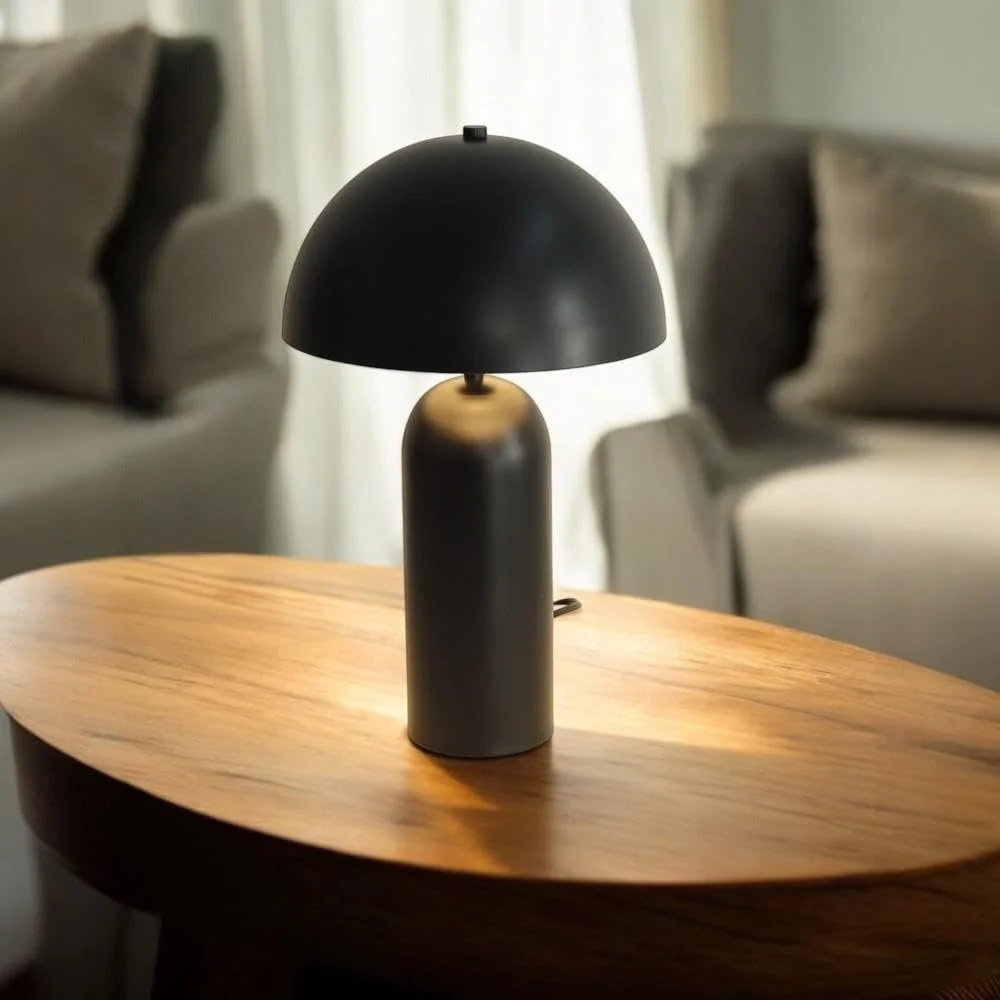 Настільна лампа Dapo Shana металева чорна, фото №6