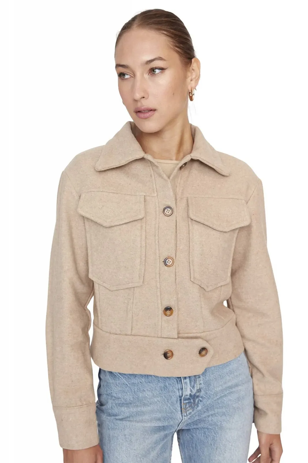 Жакет TRENDYOL Basic Regular однотонный, фото №2 Жакет TRENDYOL Basic Regular однотонный, фото №2