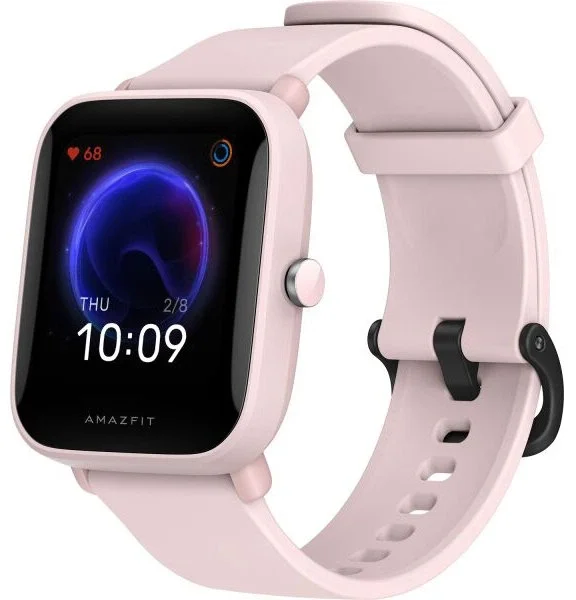 Смарт-годинник Amazfit Bip U / 1.43 " / Сенсорний / Bluetooth 5.0 / Вологозахист 5 ATM / До 9 днів роботи / Система оцінки стану здоров'я PAI / Рожевий, фото №1