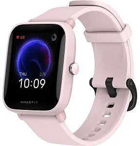 Смарт-годинник Amazfit Bip U / 1.43 " / Сенсорний / Bluetooth 5.0 / Вологозахист 5 ATM / До 9 днів роботи / Система оцінки стану здоров'я PAI / Рожевий - Фото 1