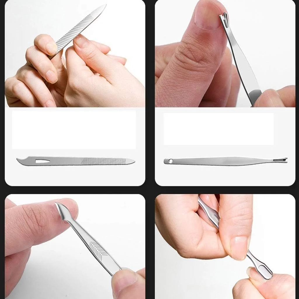 Набор кусачек для ногтей, 21 в 1 из нержавеющей стали, Профессиональный, фото №6 Набор кусачек для ногтей, 21 в 1 из нержавеющей стали, Профессиональный, фото №6