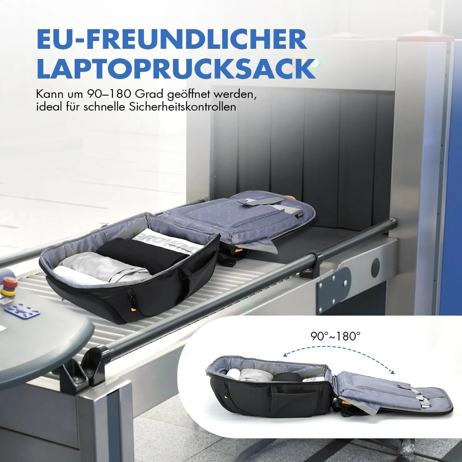 Рюкзак для ноутбука Ponhog 18 дюймів великий бізнес антикрадій водонепроникний Чорний, фото №7 Рюкзак для ноутбука Ponhog 18 дюймів великий бізнес антикрадій водонепроникний Чорний, фото №7