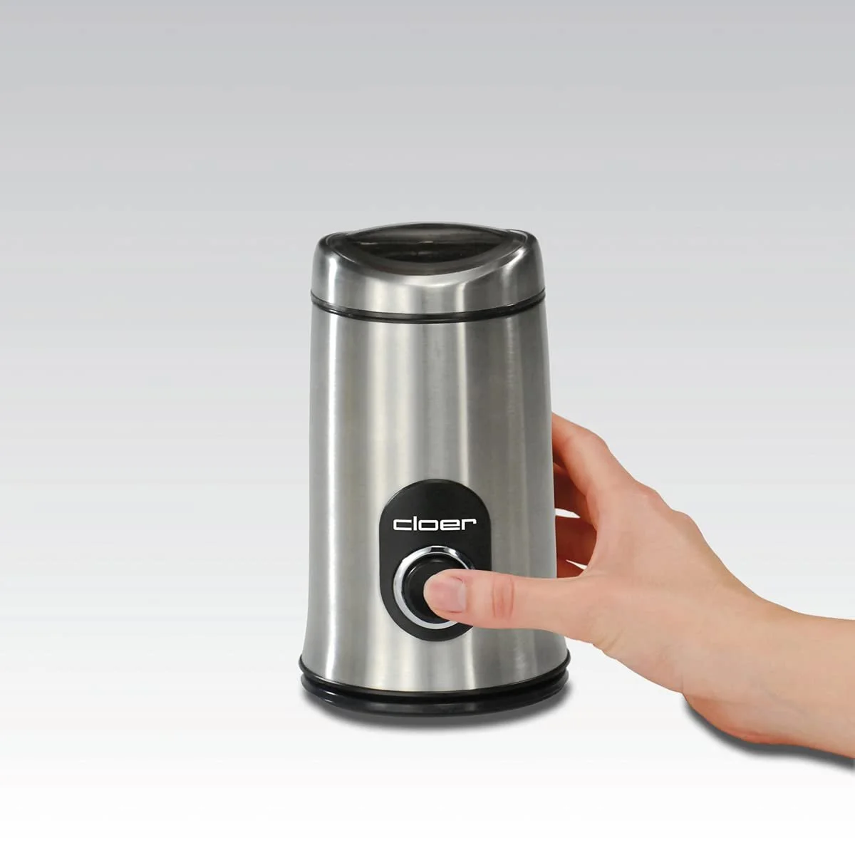 Электрическая кофемолка Cloer 7579 150 Вт 50 г кофейных зерен Матовая нержавеющая сталь, фото №2 Электрическая кофемолка Cloer 7579 150 Вт 50 г кофейных зерен Матовая нержавеющая сталь, фото №2