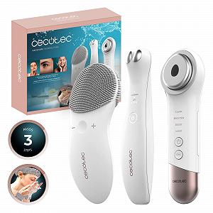 Пристрій для тонізації обличчя Cecotec Facecare Skinroutine, засіб для вмивання обличчя, пристрій для темних кіл, масажер з фототерапією, пов'язка на голову та підплічники - Фото 1