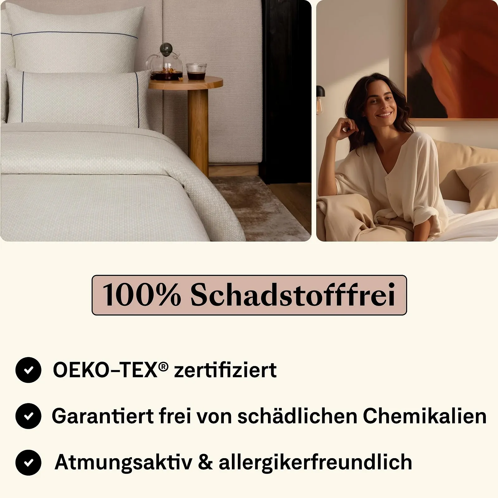 Постільна білизна Amqua Сатин 135 x 200 см з візерунком, наволочка 80 x 80 см Aura, фото №6