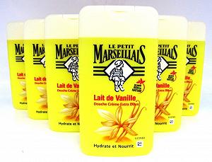 Гель для душа Le Petit Marseillais с ванильным молочком 6 х 250 мл - Фото 1