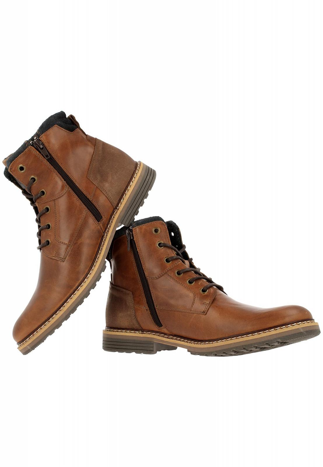 Мужские Ботинки BULLBOXER 318K51111A Cognac Navy 4, фото №7