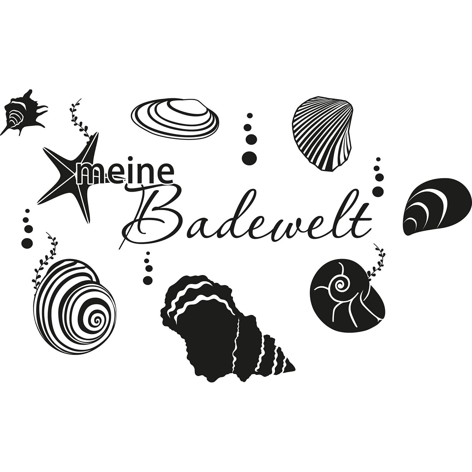 Наклейка для стін Graz Design meine Badewelt чорна 48 x 30 см, фото №2