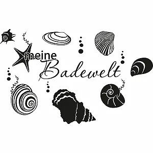 Наклейка для стін Graz Design meine Badewelt чорна 48 x 30 см synthetic.ua - Фото 1