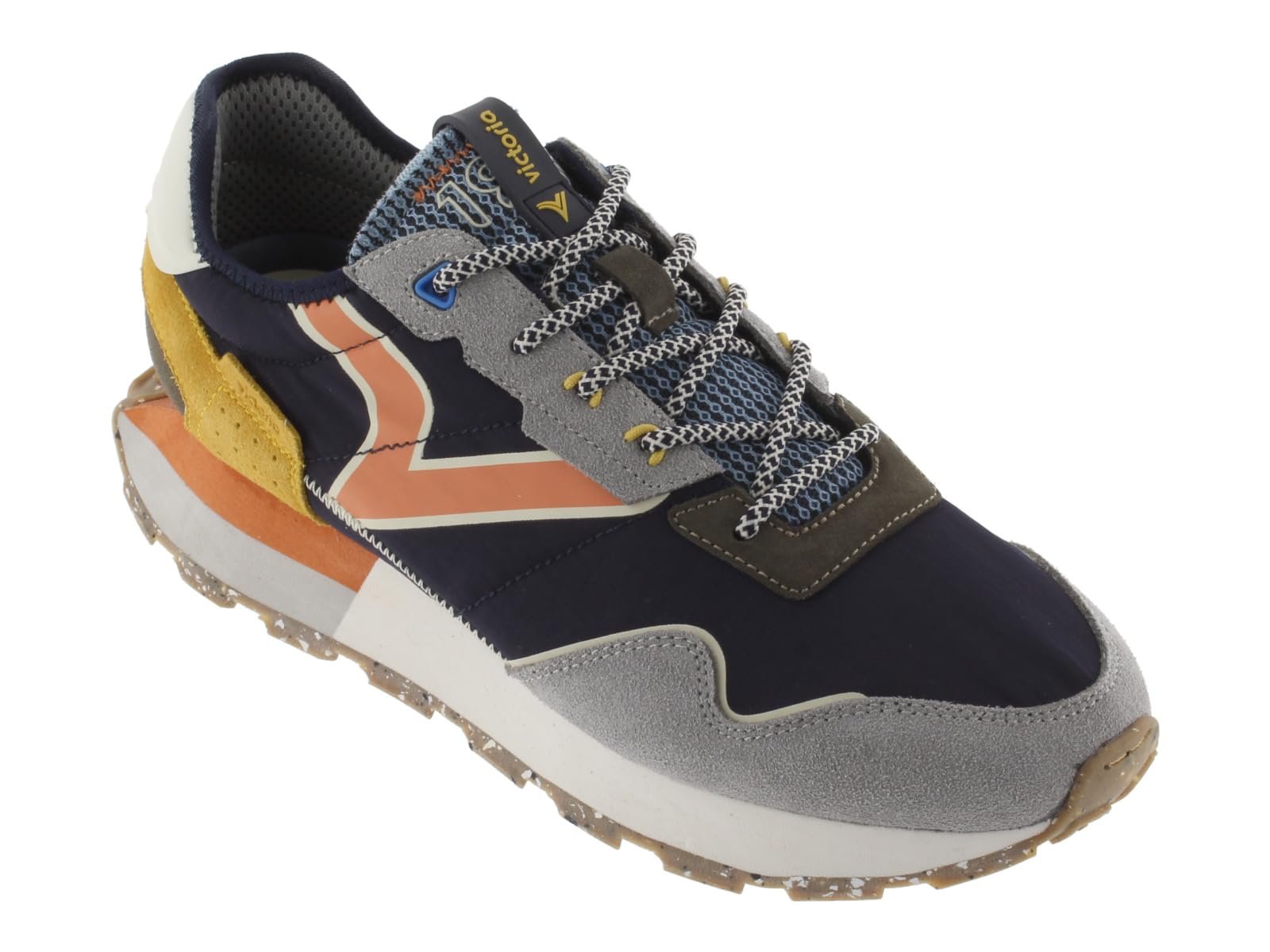 Кроссовки Victoria 1985 Низкие Wing Нейлон и Сплит Кожаные Детали и Зубчатая Подошва 8803113, фото №5