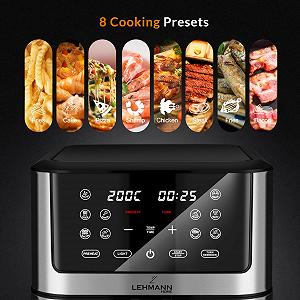 Аэрофритюрница Lehmann LHODF-1880B XXL 8 Литров цена на synthetic.ua - Фото 1 Аэрофритюрница Lehmann LHODF-1880B XXL 8 Литров synthetic.ua - Фото 1